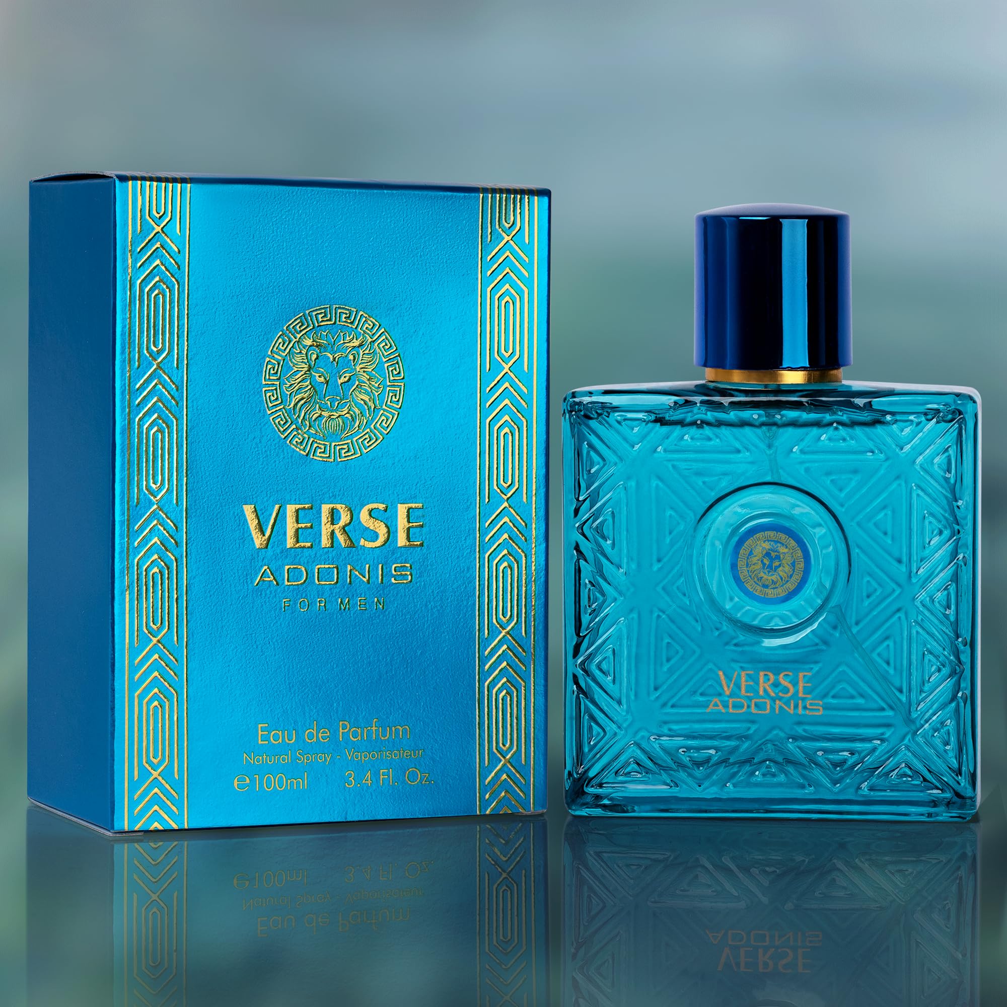 NovoGlow Verse Adonis notes closeup hints lemon, amber, and cedar sophistication.