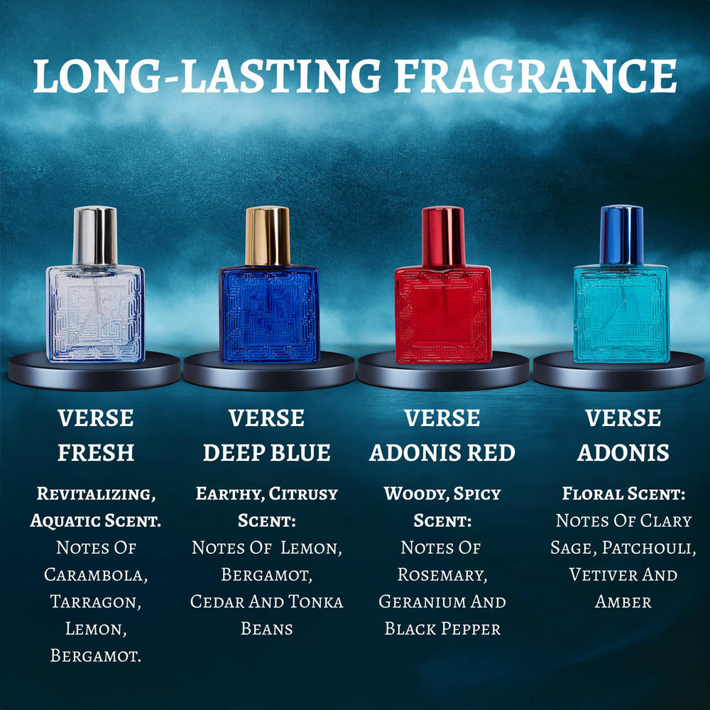 NovoGlow Verse Adonis Red gift box showcases gift-ready presentation.