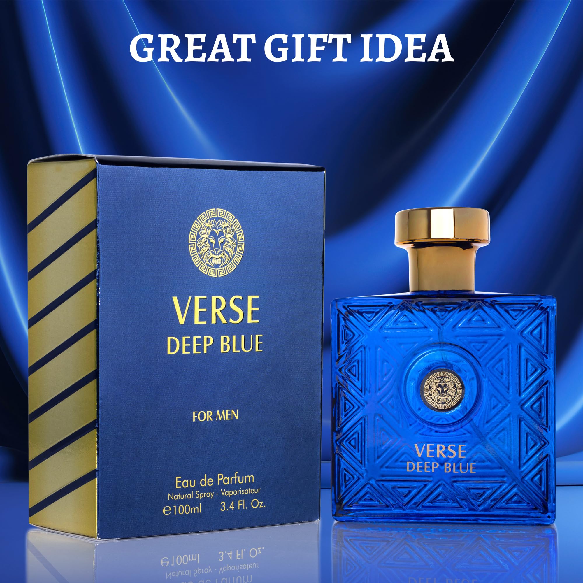 NovoGlow Verse Deep Blue on wrist, hints of Mediterranean freshness.
