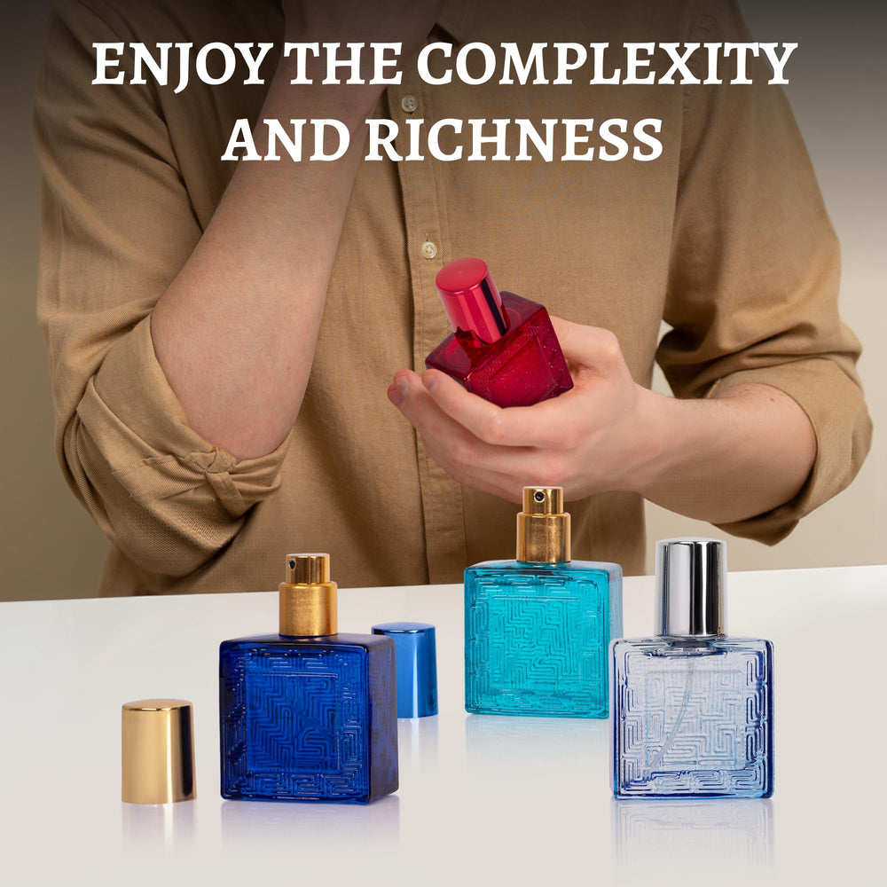 NovoGlow Verse Mini Fragrance Set box displays four boxed scents.