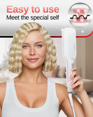 NOVUS crimper waves 0.6in barrel close-up for defined shallow curls