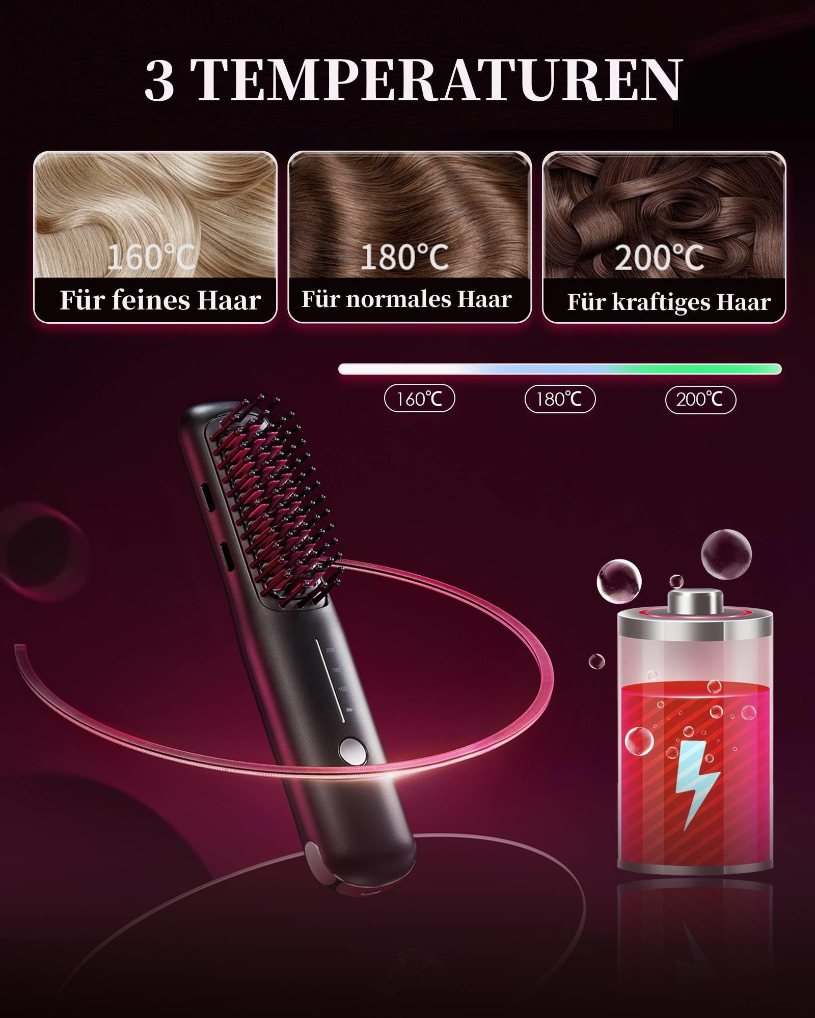 NOVUS Porta Mini ionic emitters help reduce frizz and boost shine.