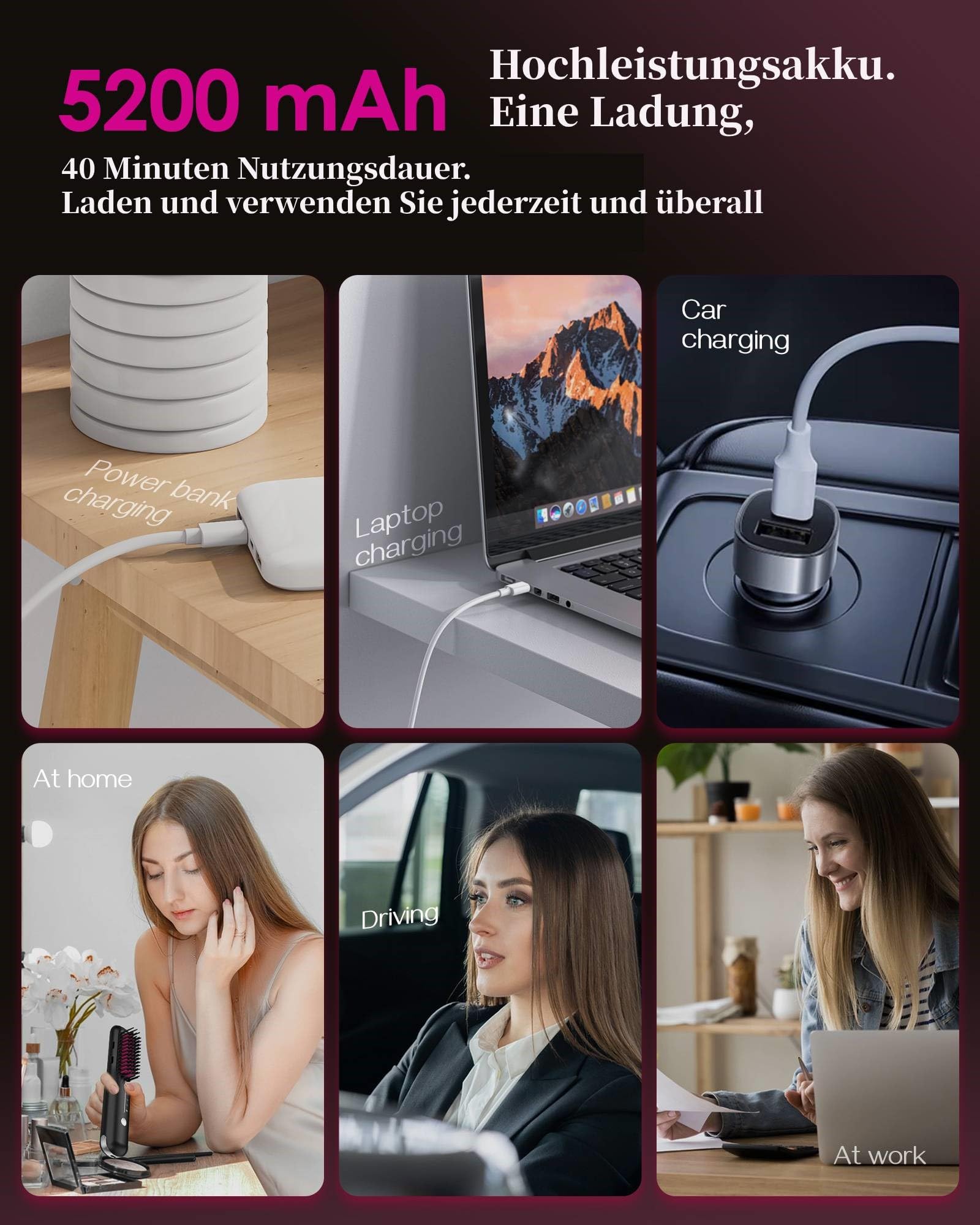 NOVUS Porta Mini offers three temperatures for versatile hair types and styles.