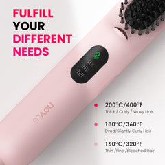 Novuspro hair brush negative ionic technology reduces static and frizz