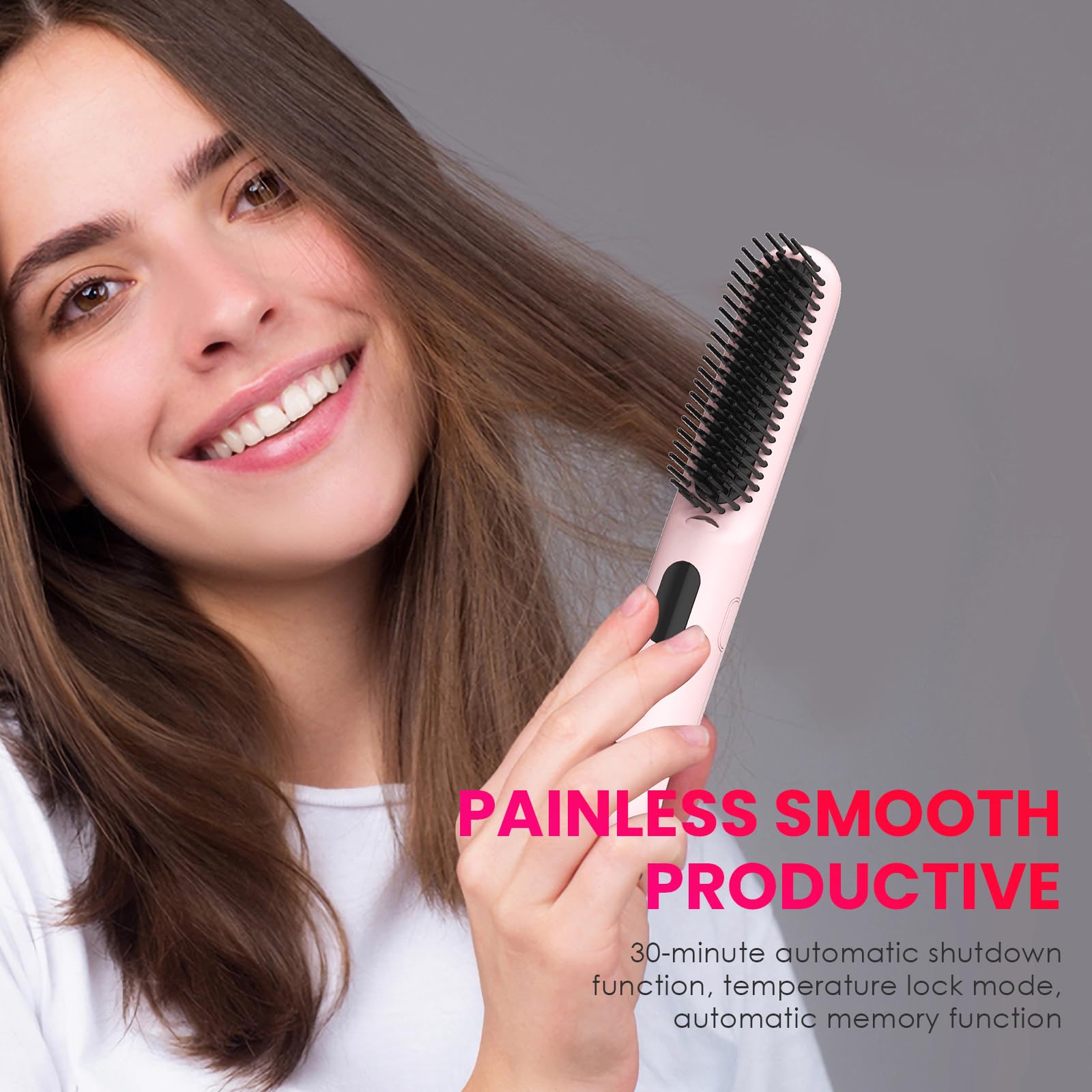 Novuspro hair brush travel-friendly compact design fits in a bag