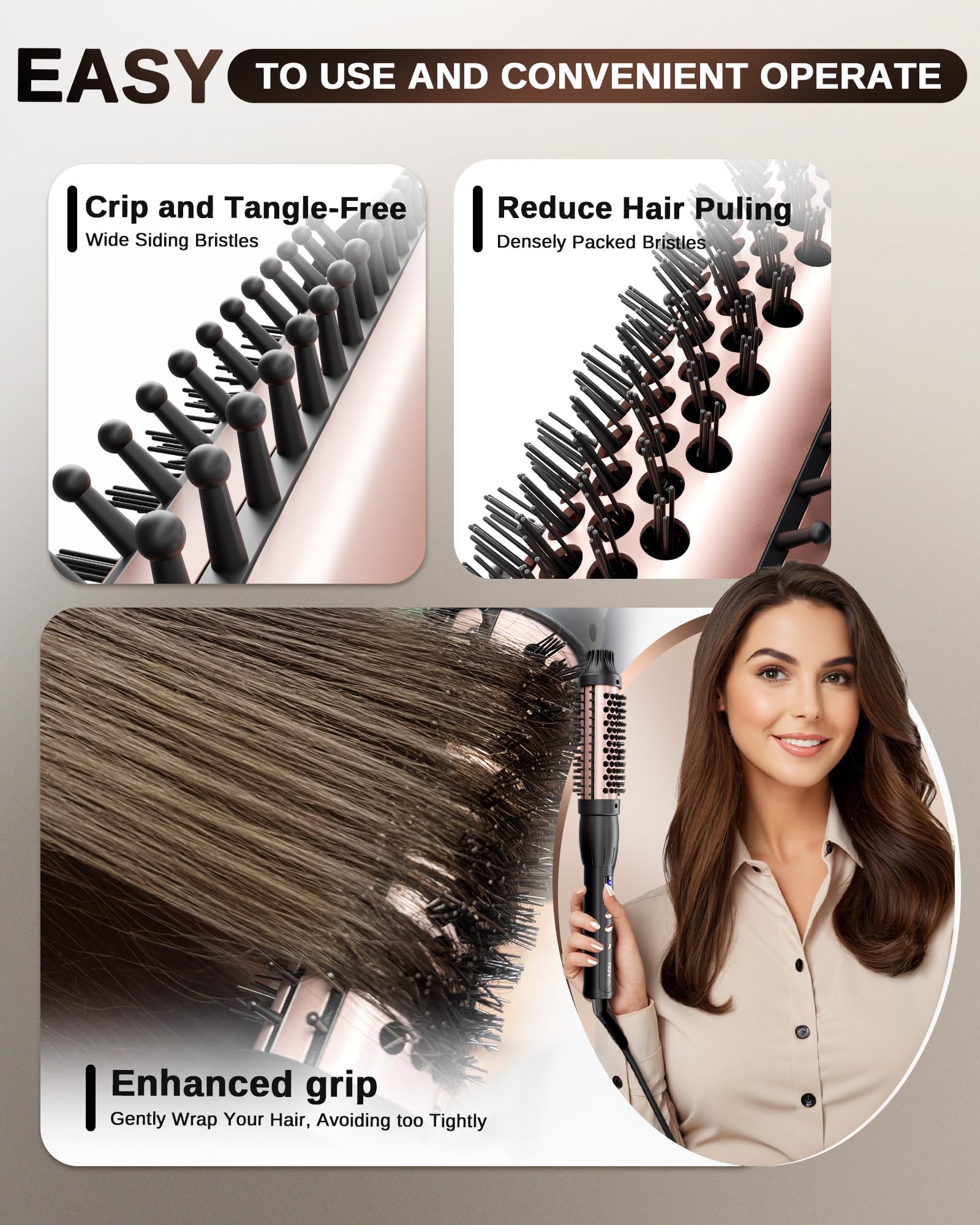 NOVUSPRO Thermal Brush 60-minute auto shut-off enhances safety and energy efficiency