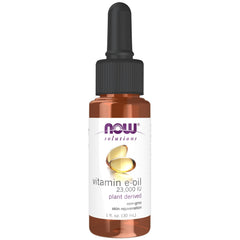 NOW Foods E-Oil bottle for moisturizing skin with vitamin E.