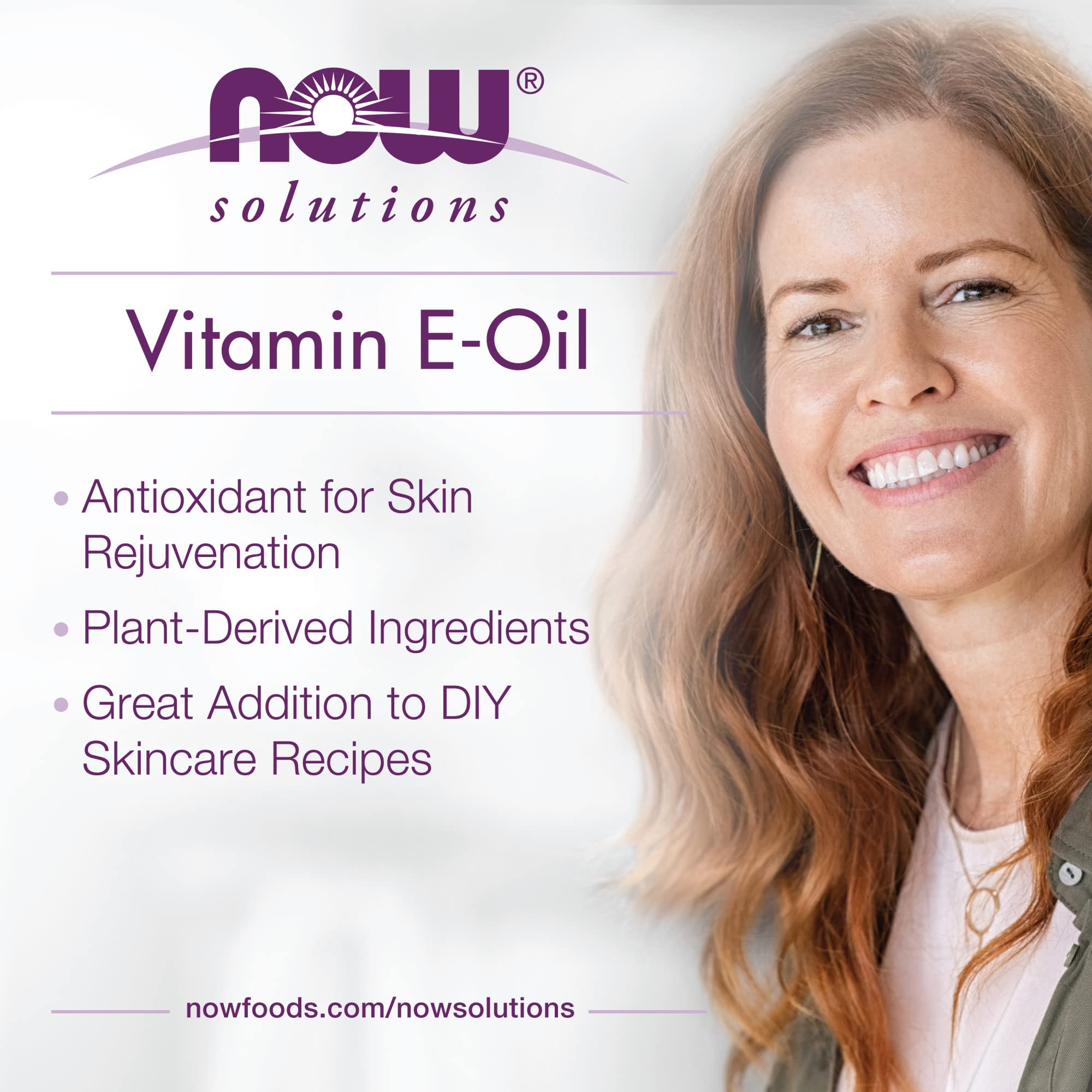 NOW Foods E-Oil dropper for precise topical application.