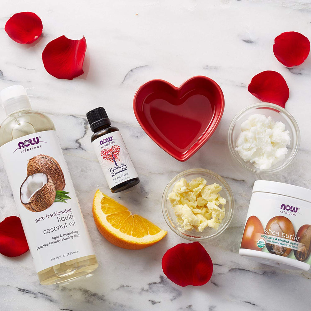 NOW Foods Shea Butter close-up reveals creamy, luxurious consistency for daily conditioning.