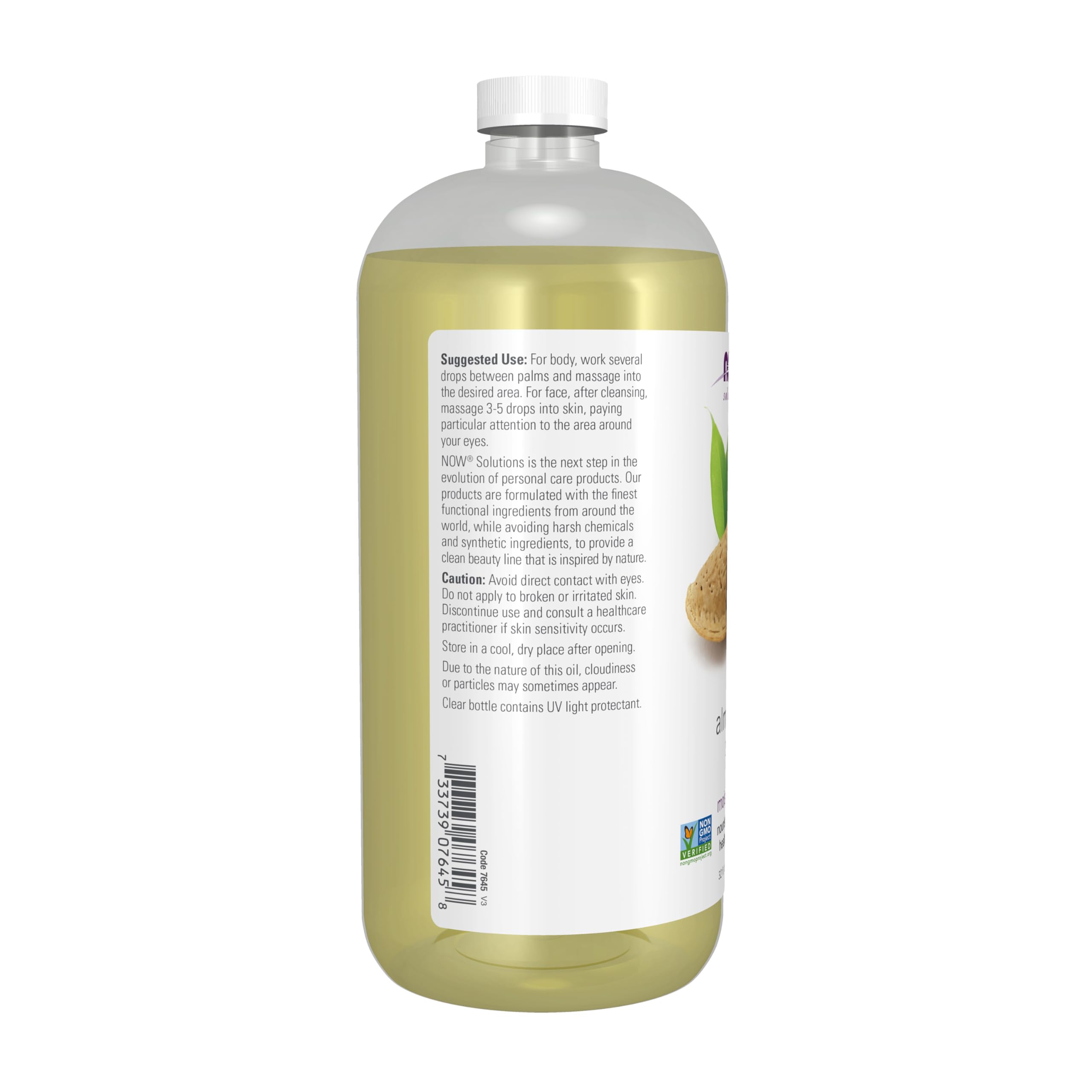 NOW Foods Sweet Almond Oil on skin for moisturization and absorption