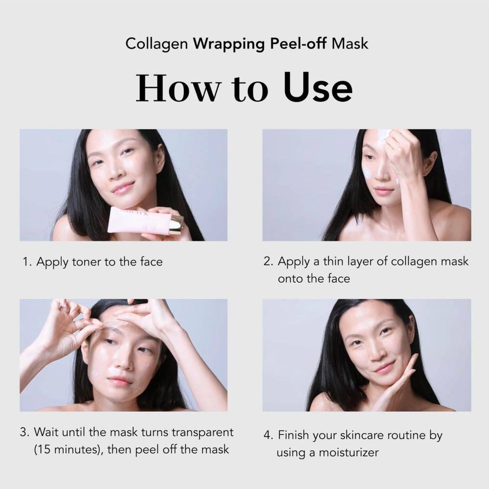 NOWATER Collagen Wrapping Mask after-use glow hints at refreshed radiance.