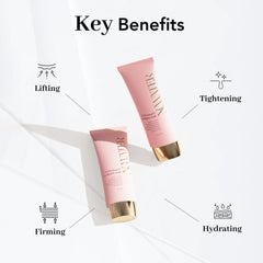 NOWATER Collagen Wrapping Mask ingredients area emphasizes hydrolyzed collagen and peptides for elasticity.