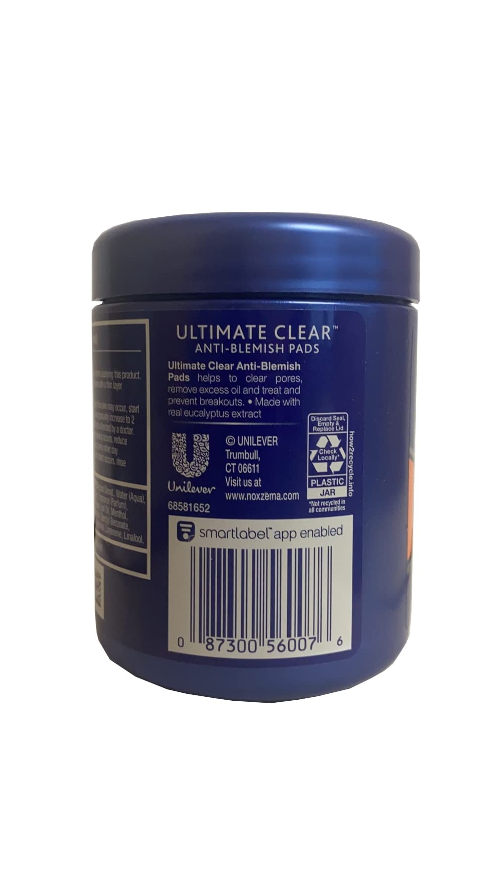 Noxzema Triple Clean Anti-Blemish Pads closeup texture for effective cleansing.