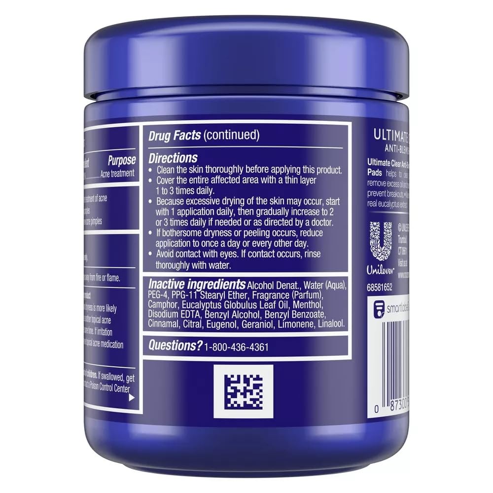Noxzema Triple Clean Anti-Blemish Pads applied on skin for refreshing blemish-prone routine.