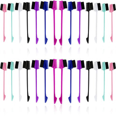 NSBELL 3 in 1 hair edge brush close-up showing color variety for edge smoothing.