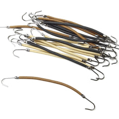 NSBELL ponytail hooks close-up of smooth metal edge preventing snagging.