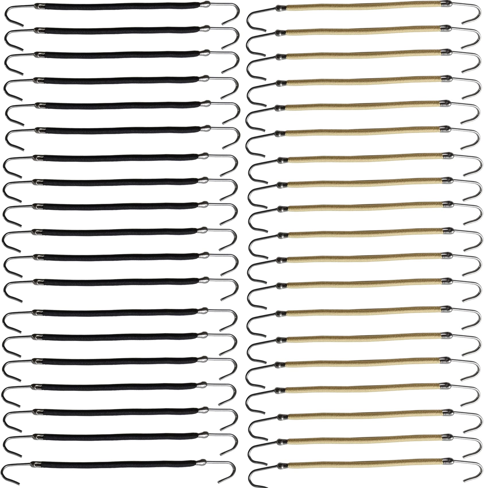 NSBELL ponytail hooks front view with durable elastic bands for daily styling.