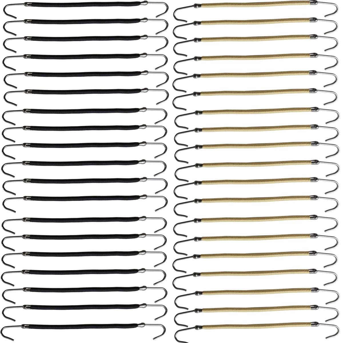 NSBELL ponytail hooks front view with durable elastic bands for daily styling.
