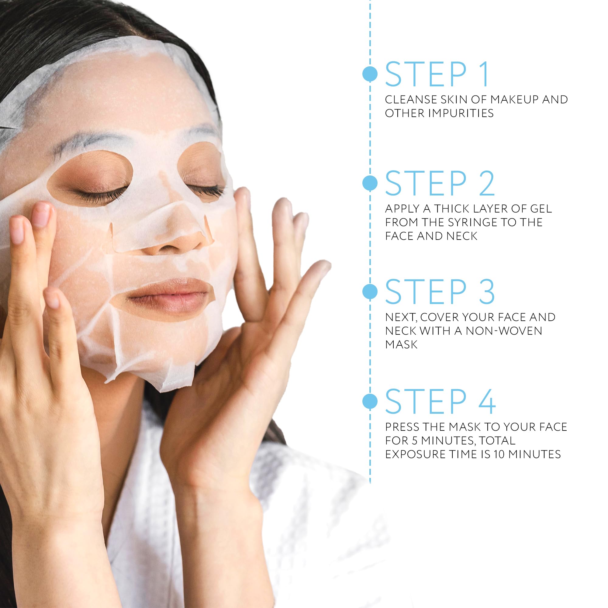 NSC Name Skin Care CO2 mask texture closeup of hydrating gel matrix