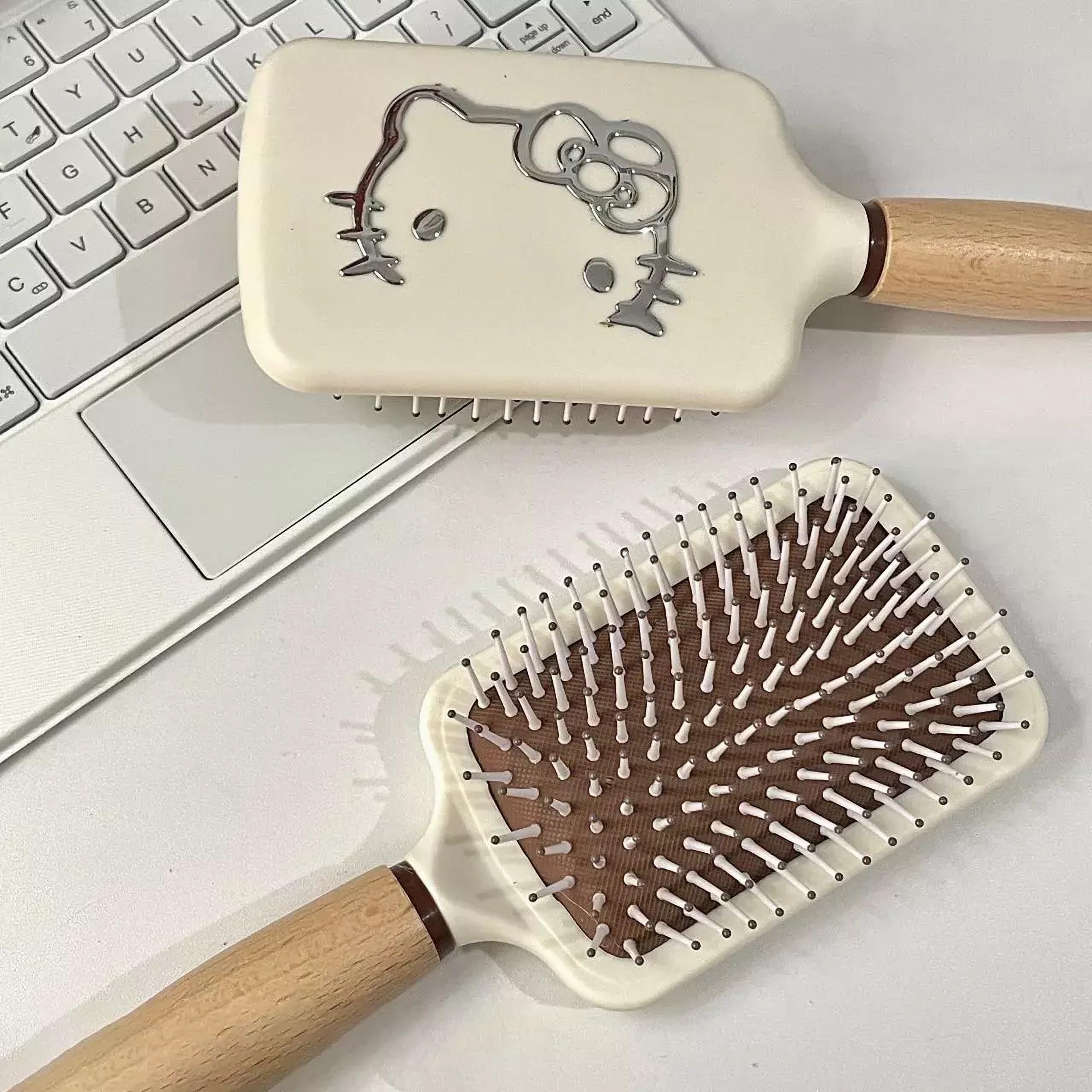 NSRAOIM elegant wooden-handle brush detail with comfortable grip.