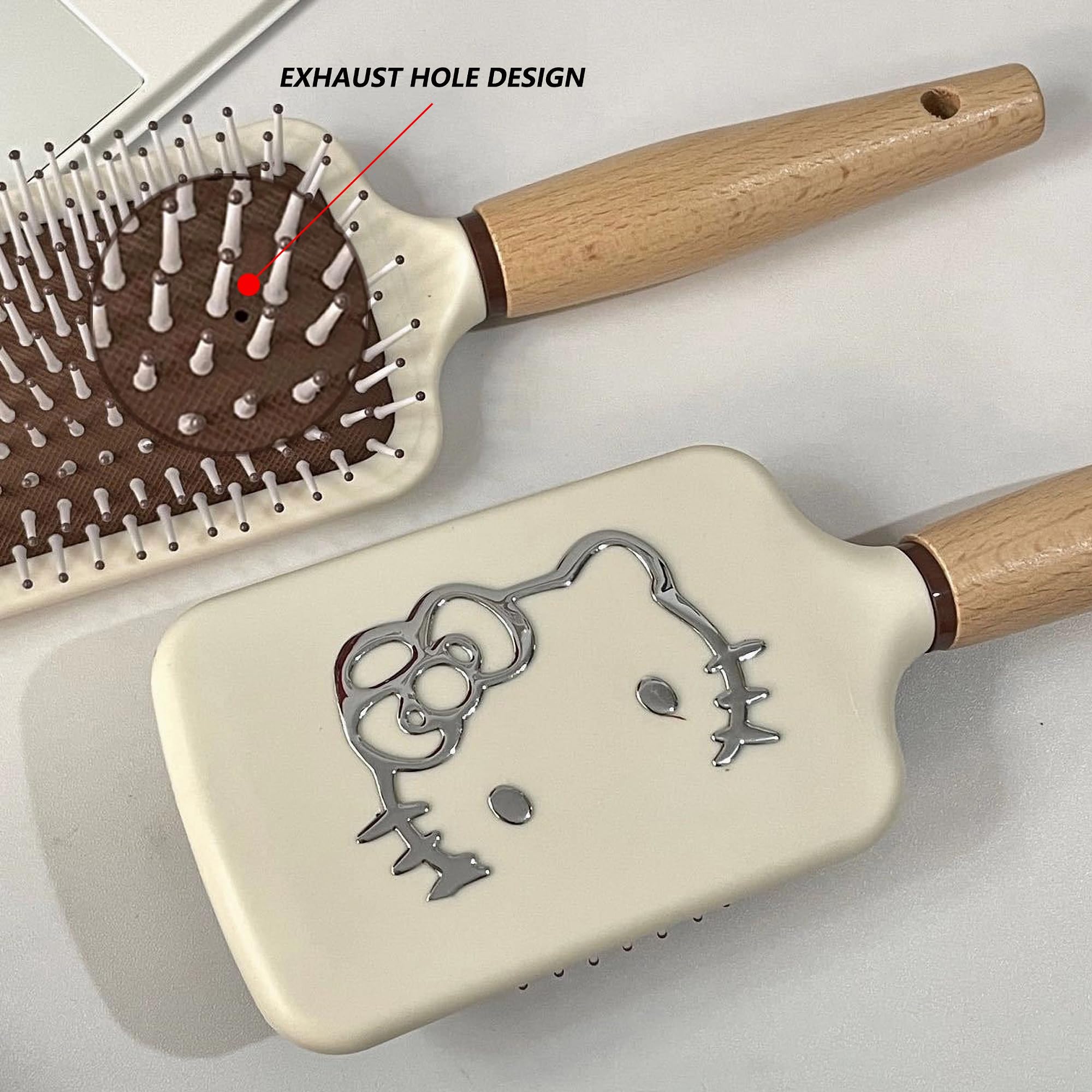 NSRAOIM hair brush for all hair types, wet or dry, gentle detangling.