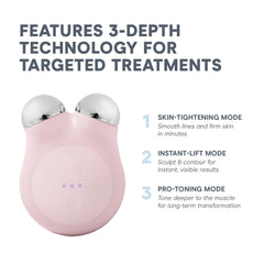 NuFACE MINI+ microcurrent gel activator prepares skin for treatment.