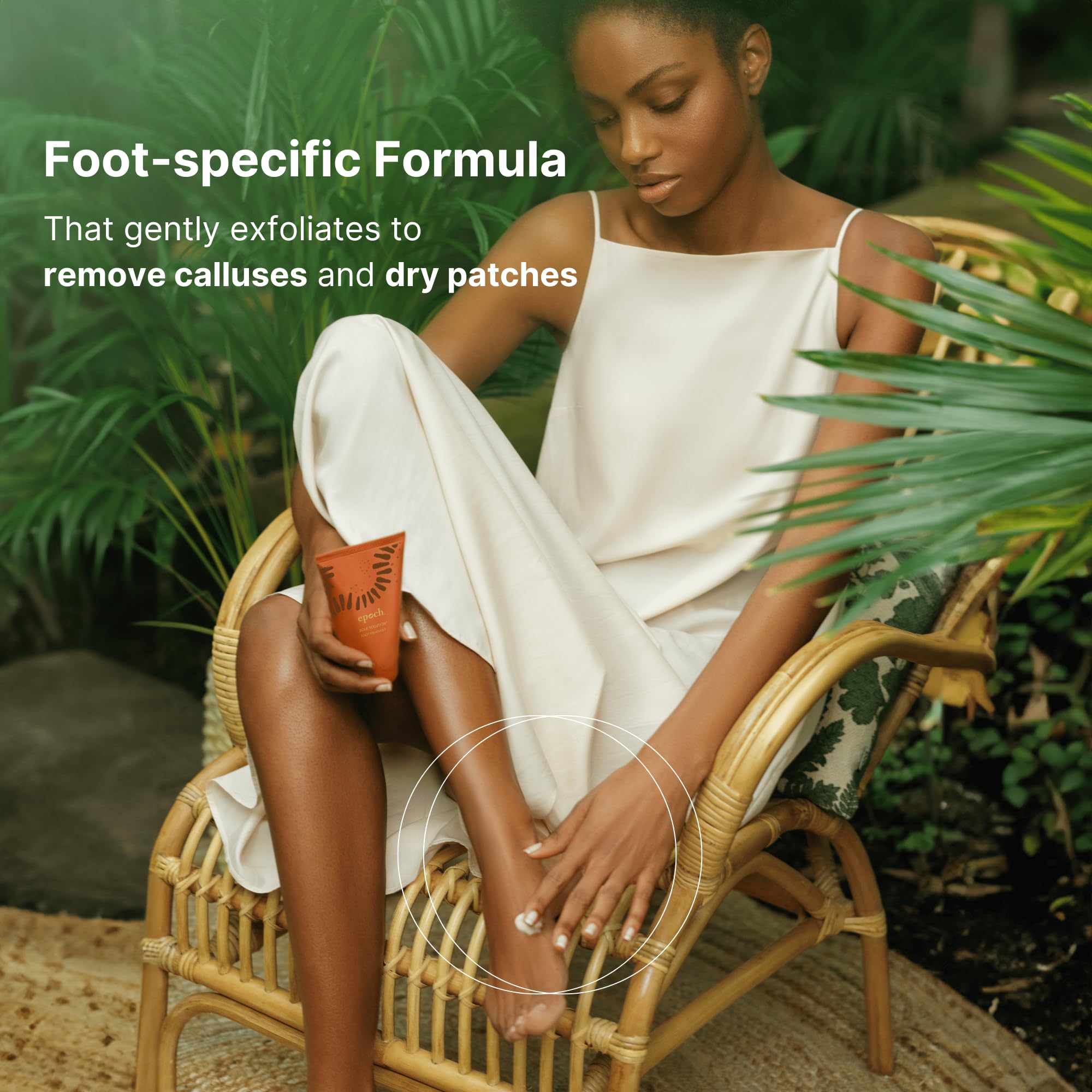 Nu Skin Epoch Sole Solution smooths heels after regular use
