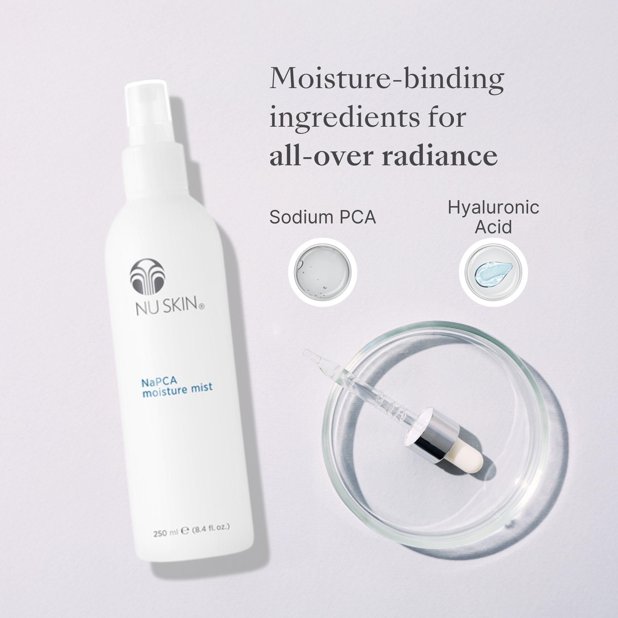 Nu Skin NaPCA Moisture Mist facial-use for toner and refreshment.