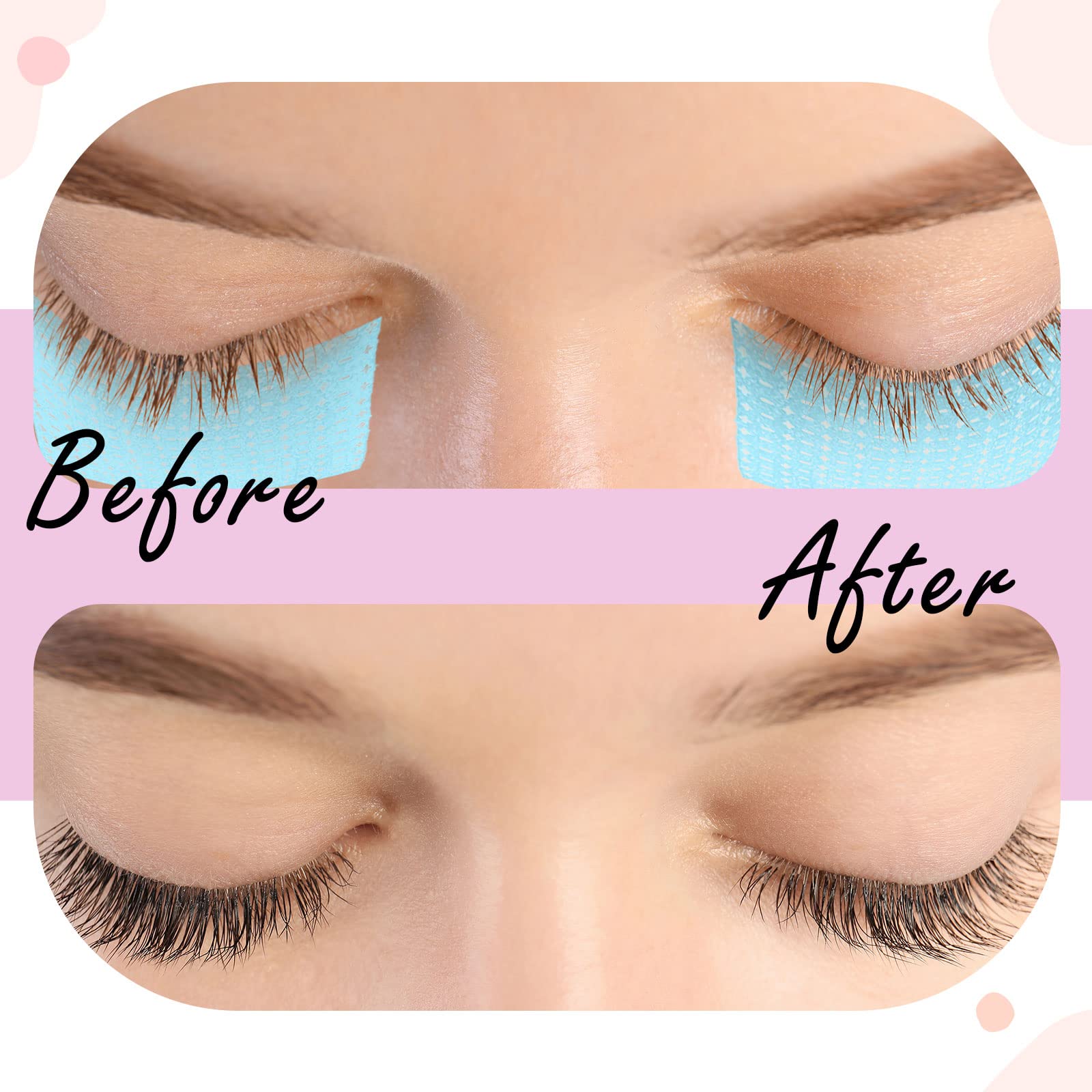 Nuanchu lash-tape-adhesive-side demonstrates easy application with clean removal and minimal residue.