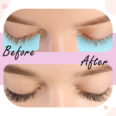Nuanchu lash-tape-adhesive-side demonstrates easy application with clean removal and minimal residue.