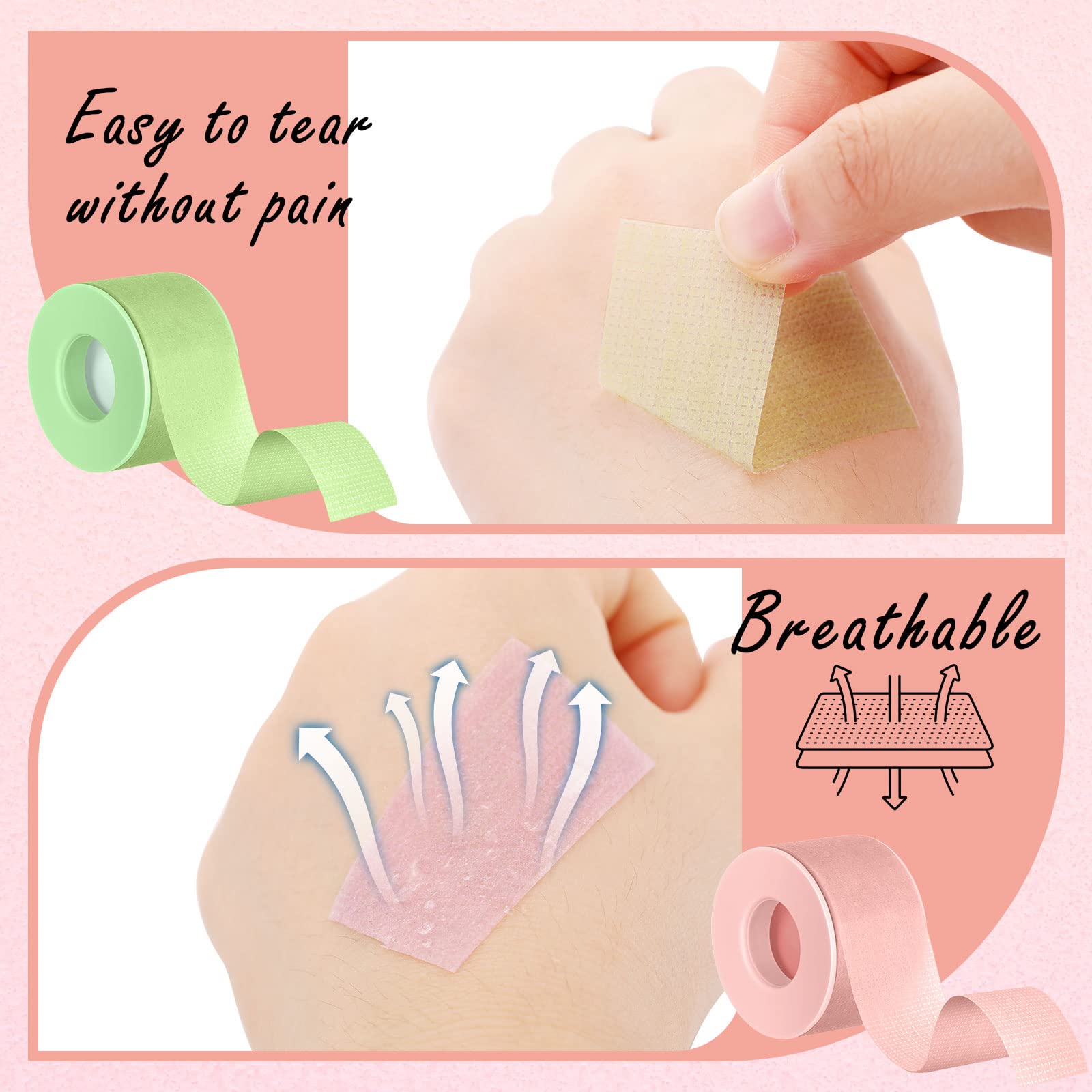 Nuanchu lash-tape-packaging indicates four rolls ready for professional or personal lash kits.