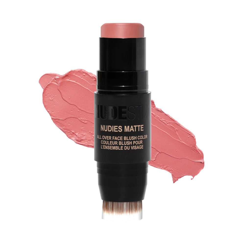 Nudestix Nudies Blush Stick Naughty N' Spice tin for travel-friendly makeup