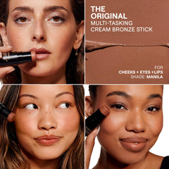 Nudestix Nudies Bronze Manila built-in brush enables easy blending for seamless application