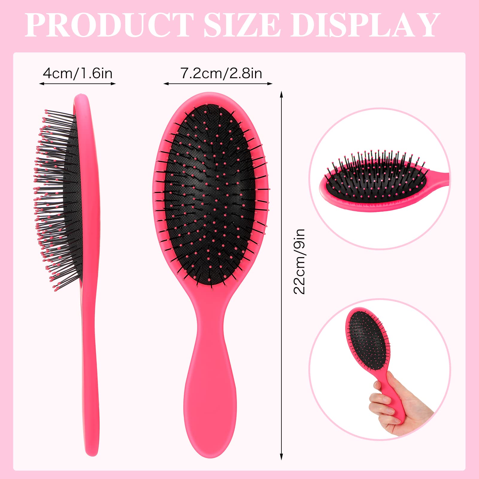 Nuenen blue detangler brush ideal for travel and tangle-free styling