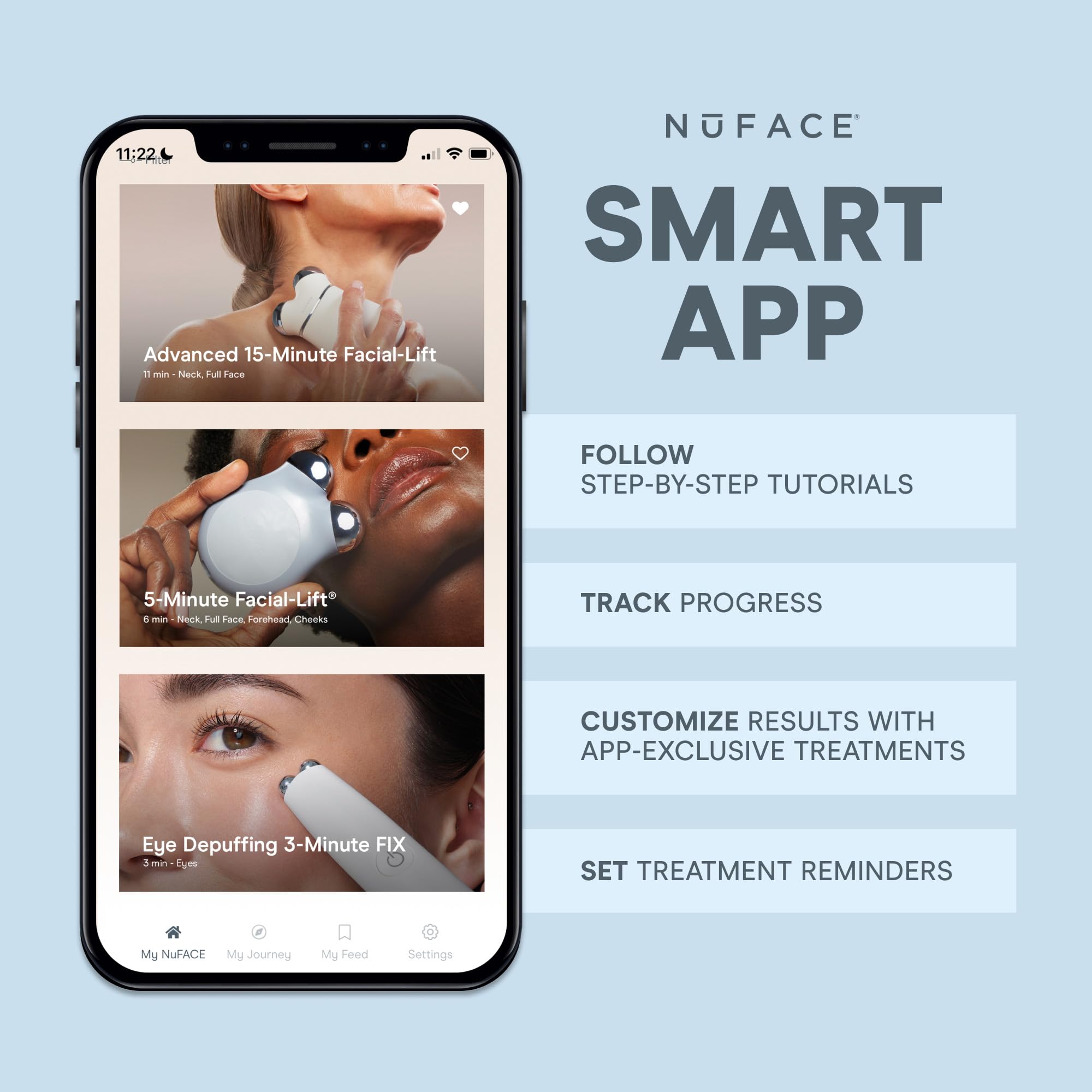 NuFACE FIX microWand compact device fits into a busy skincare routine.