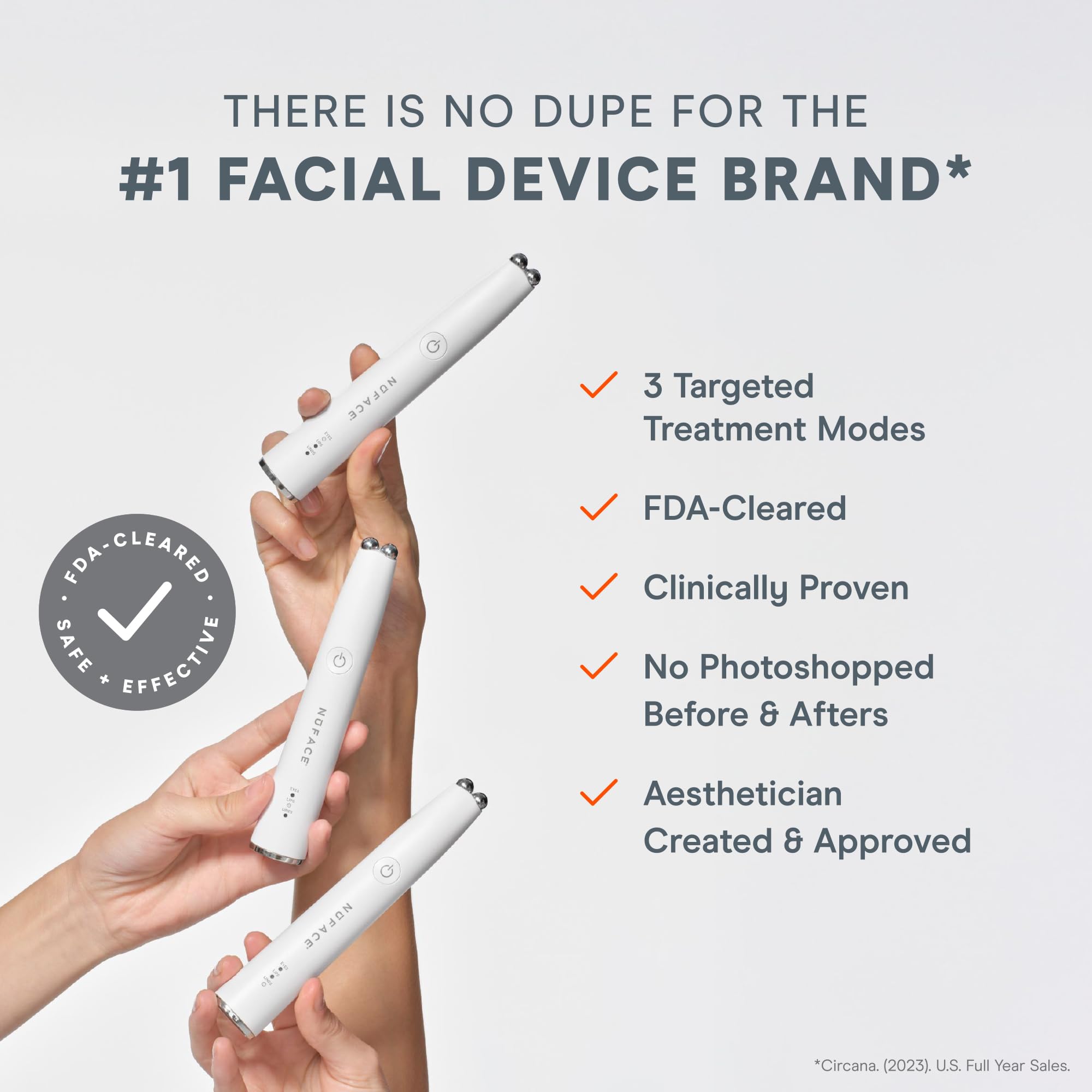 NuFACE FIX Line smoothing mode helps soften fine lines during use.
