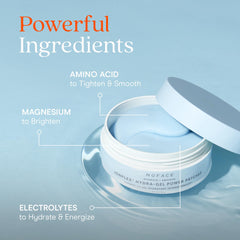 NuFACE IonPlex Hydra-Gel Patch being applied offers a cooling spa-like moment at home.