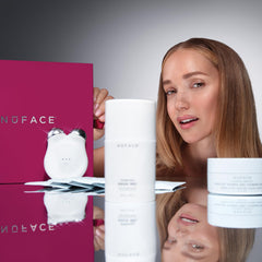 NuFACE Mini+ Aqua Gel Activator hydrates and enhances microcurrent sessions