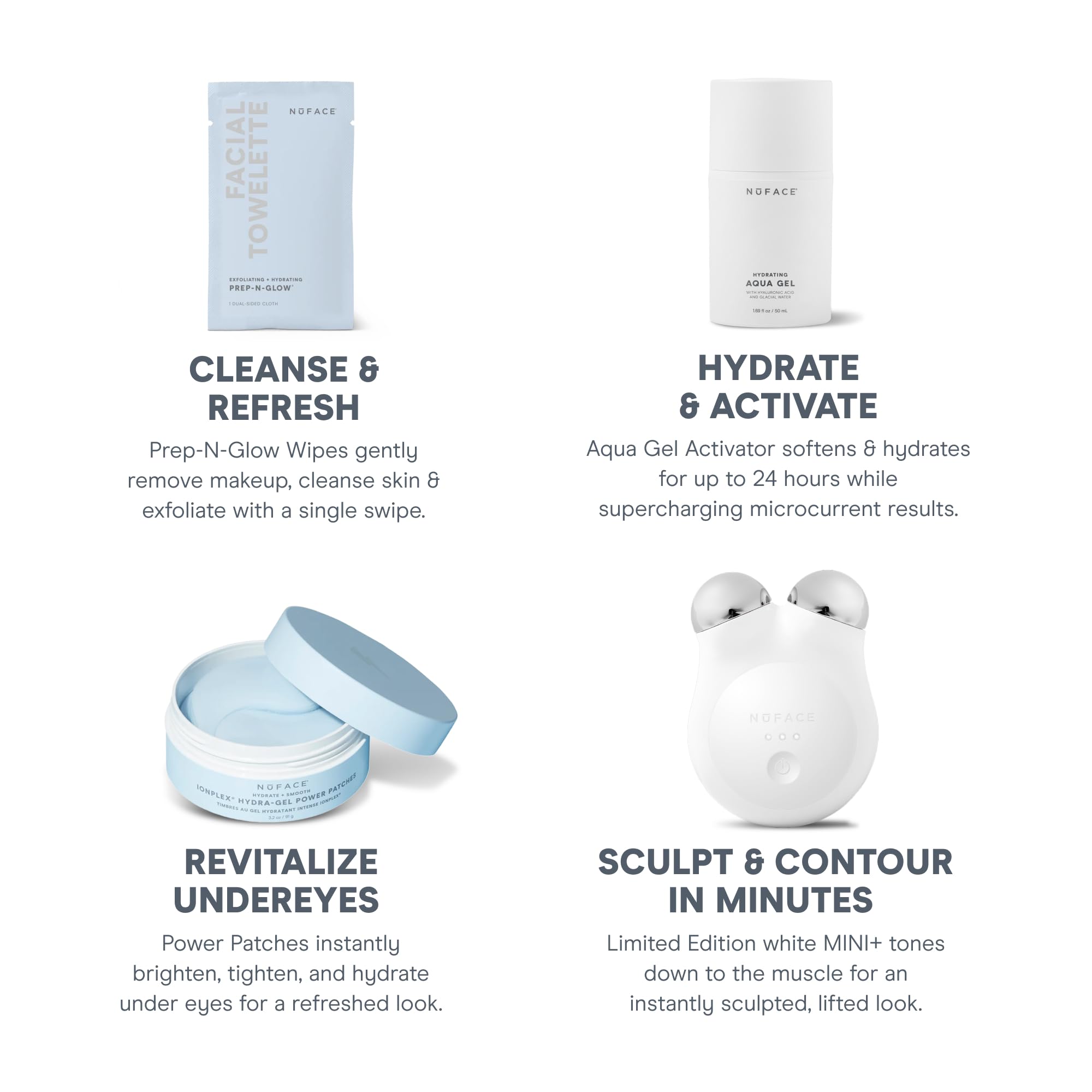 NuFACE Mini+ Power Patches brighten and hydrate under-eye area