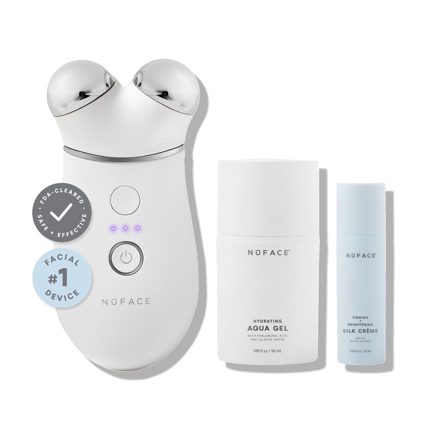 NuFACE Trinity+ device front view for at-home facial toning and contouring