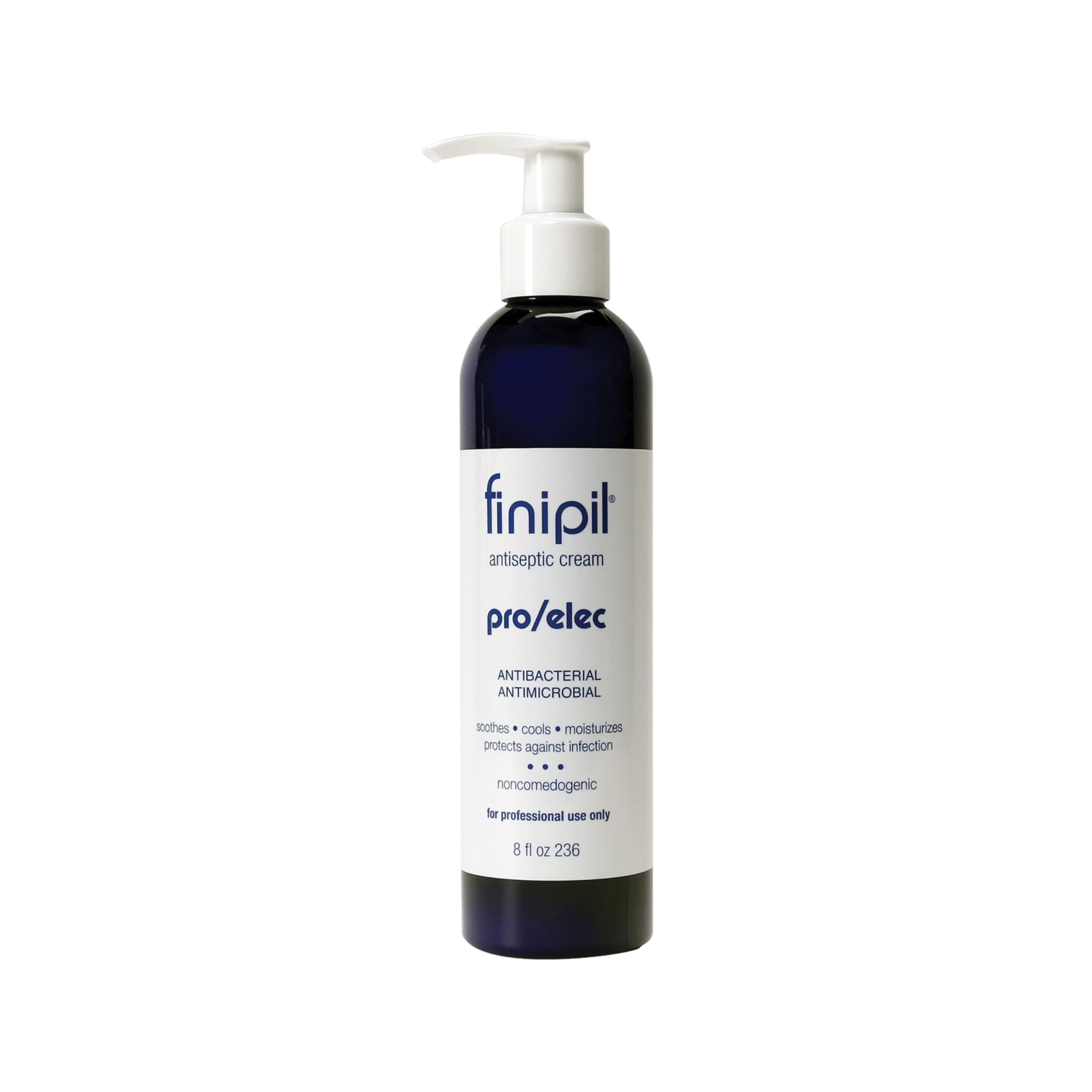 Nufree Finipil Pro Elec antiseptic cream pump bottle for post-wax soothing relief
