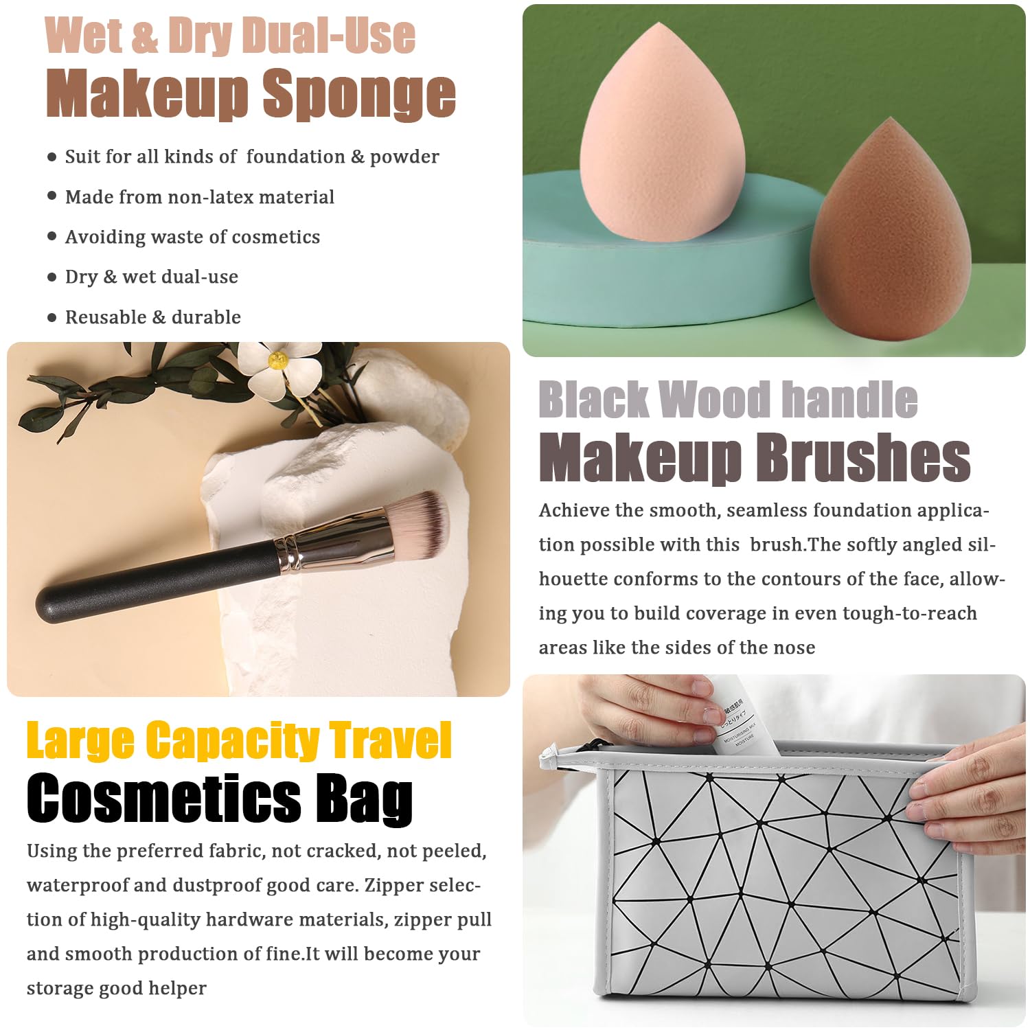 NUIBO all-in-one makeup kit winged eyeliner stamp for precise lines