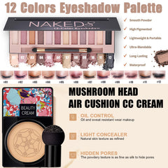 NUIBO All-in-One Makeup Kit foundation nude liquid delivers seamless coverage.