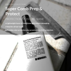 Number 4 Super Comb Protect spray-dispense for even application.