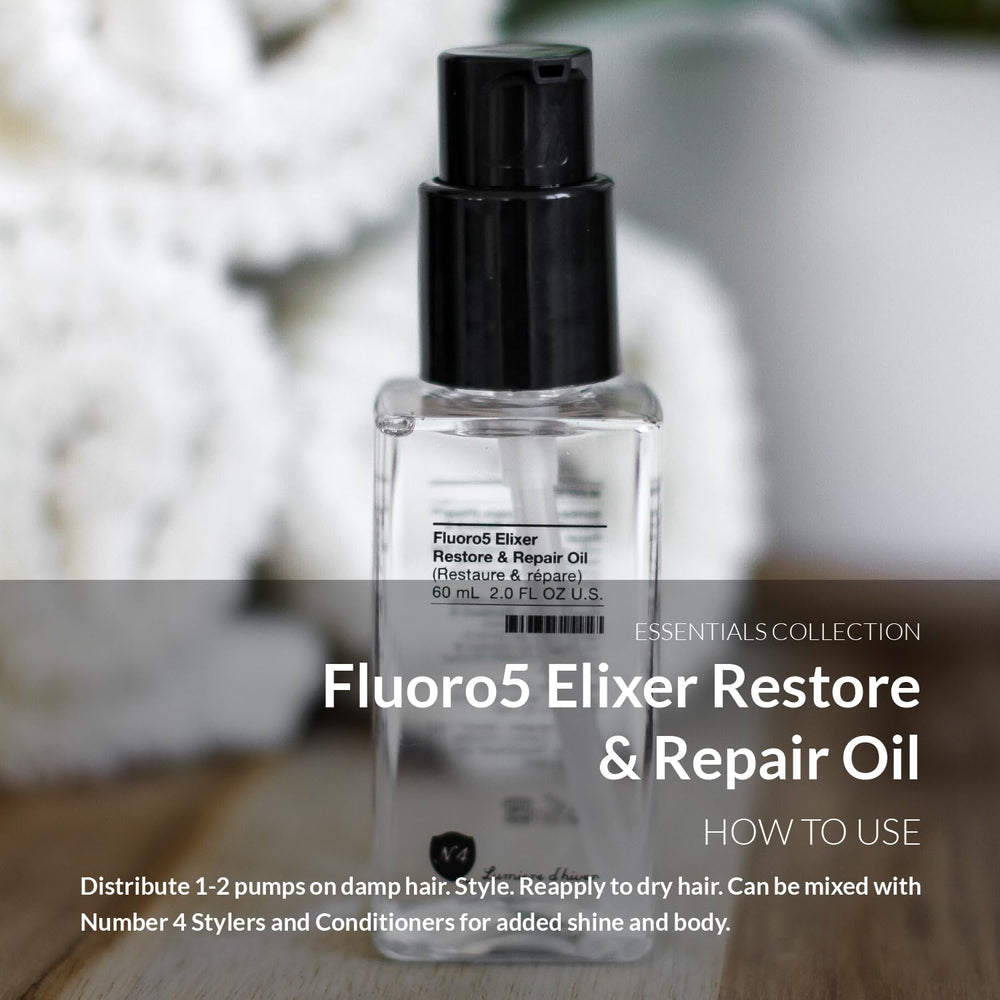Number 4 Hair Oil daily-use routine adds softness and elasticity.