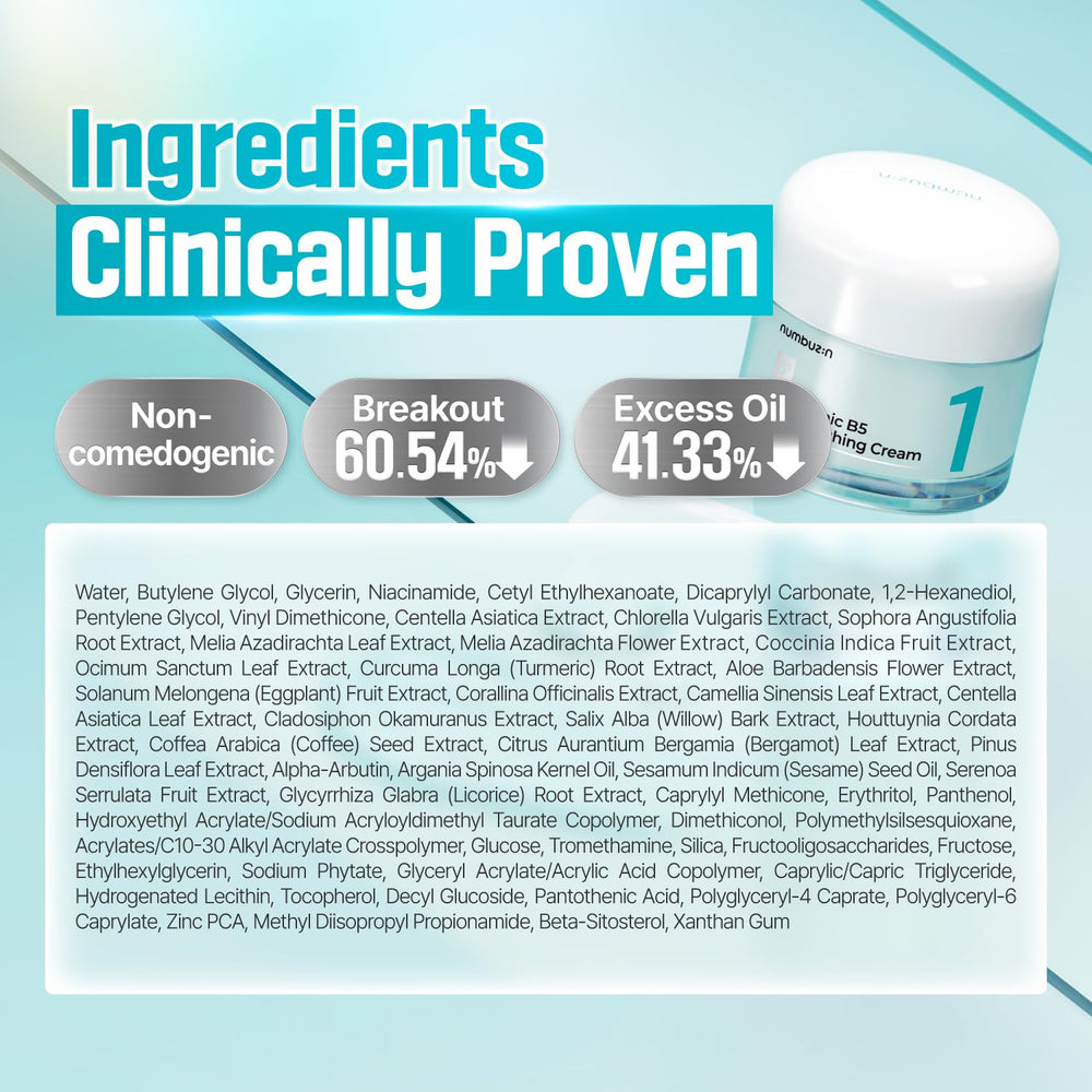 Numbuzin No.1 targets pimples with soothing relief for red skin.
