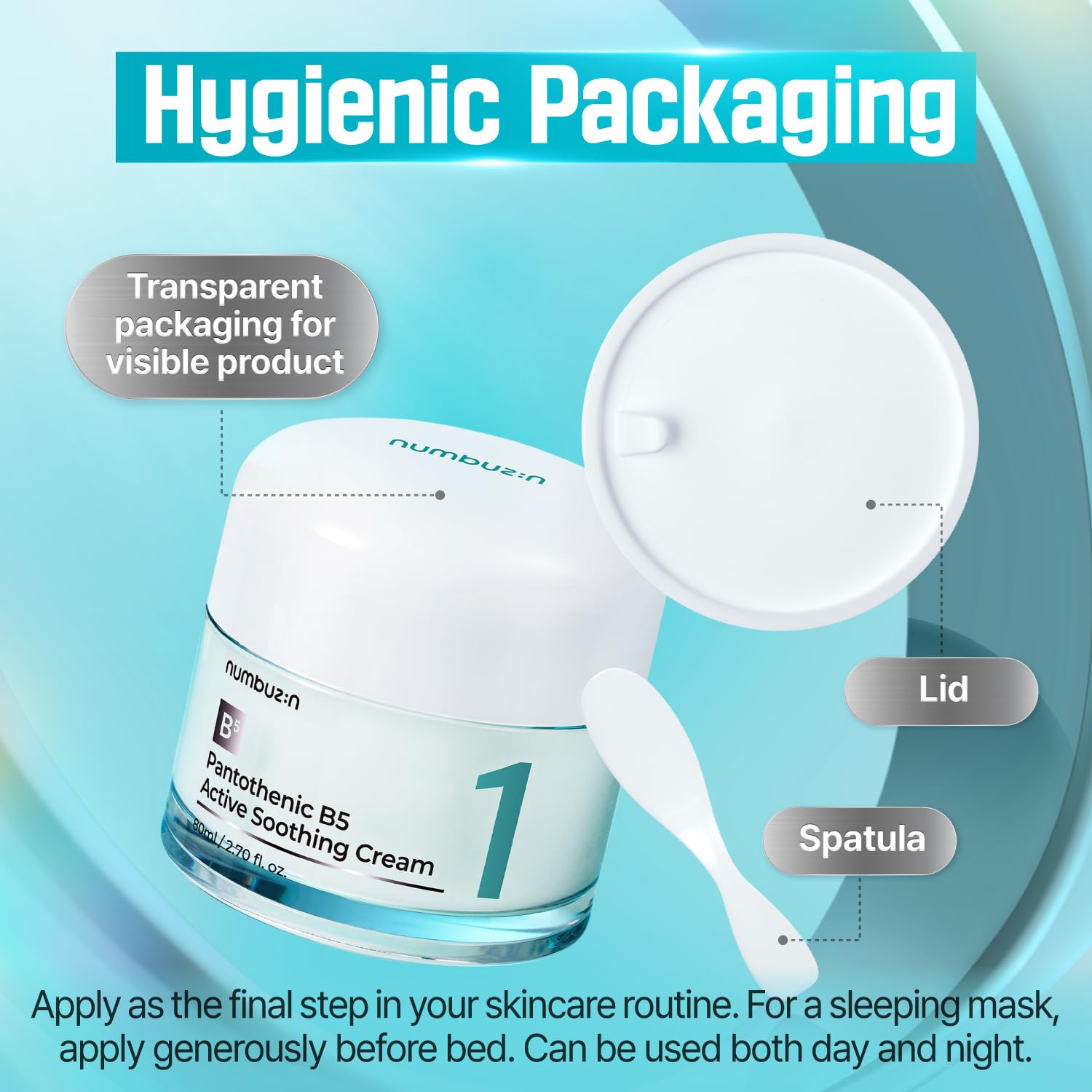 Numbuzin No.1 fits night and day routines for gentle skin support.