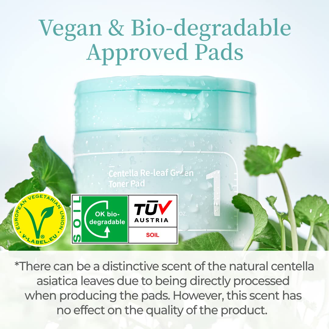 numbuzin No.1 Toner Pads double-sided use closeup for soothing and gentle exfoliation