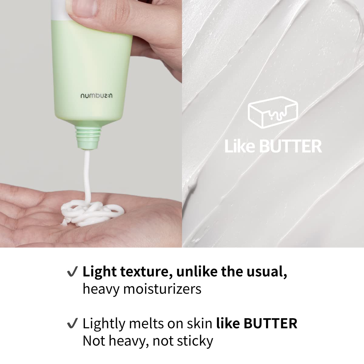 numbuzin No.2 Cream centella graphic communicates soothing calm for sensitive skin.