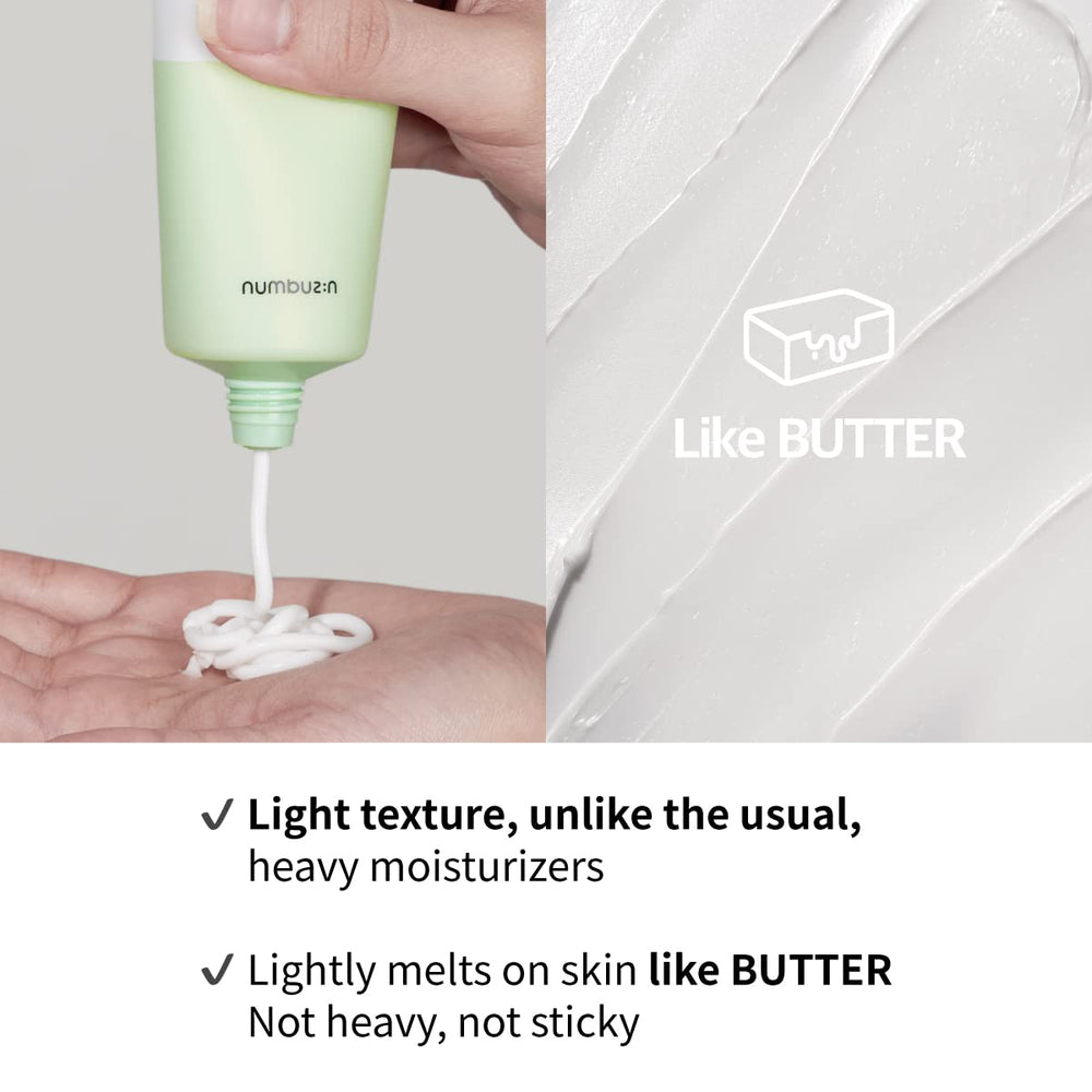numbuzin No.2 Cream centella graphic communicates soothing calm for sensitive skin.